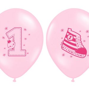 Balionas 1-asis gimtadienis (rožinis)