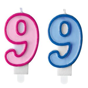 Žvakutė skaičius "9"