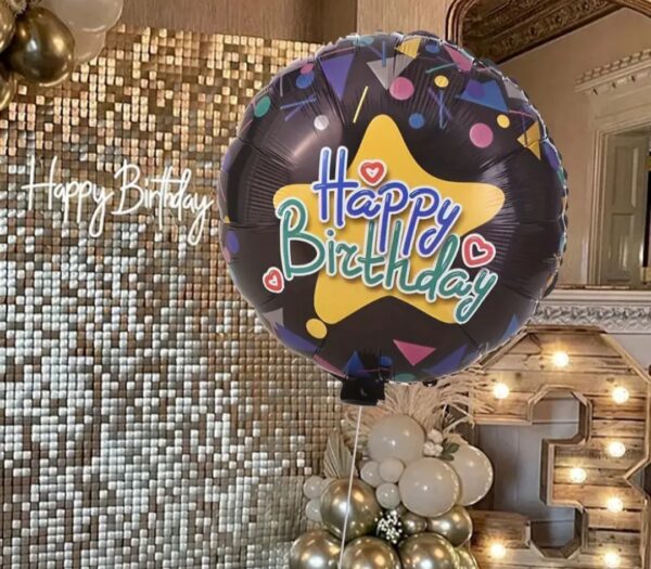 Folinis gimtadienio balionas 1 happy birthday 7 1 Folinis gimtadienio balionas