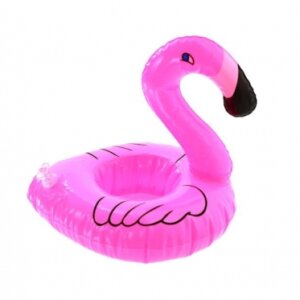 Pripučiamas flamingas - gėrimo laikiklis
