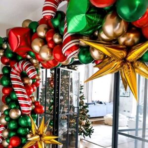 Balionų rinkinys balionų girliandai (kalėdinis)