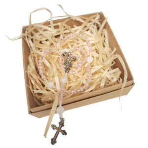 Rožančius su katės akimi ir kalnų krištolu