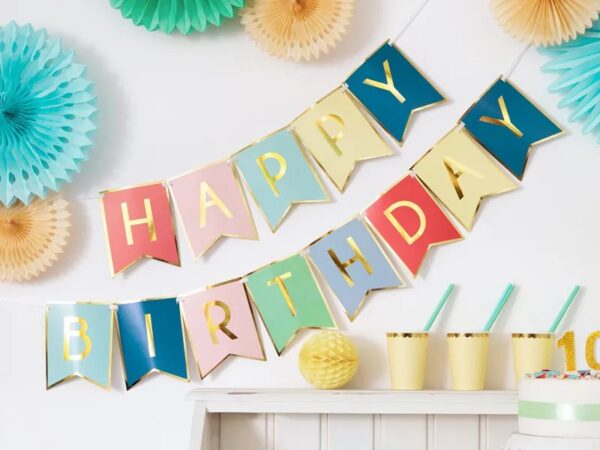 girlianda gimtadieniui spalvota 2 Girlianda HAPPY BIRTHDAY spalvota